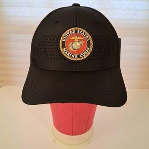 Black United States Marine Corps Hat Adult